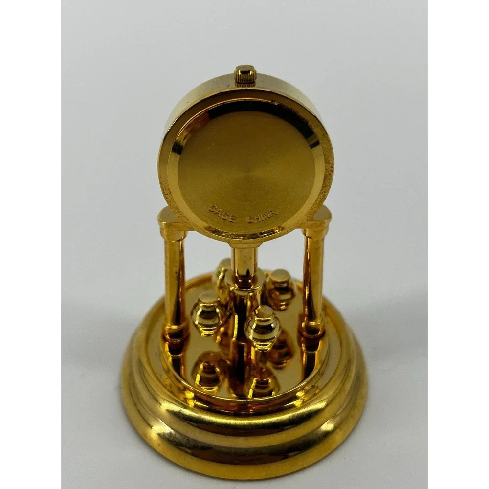 Quartz Platinum Clock Dome Minature Dollhouse‎ / Not Tested